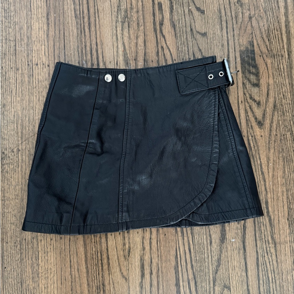 Leather Mini Skirt